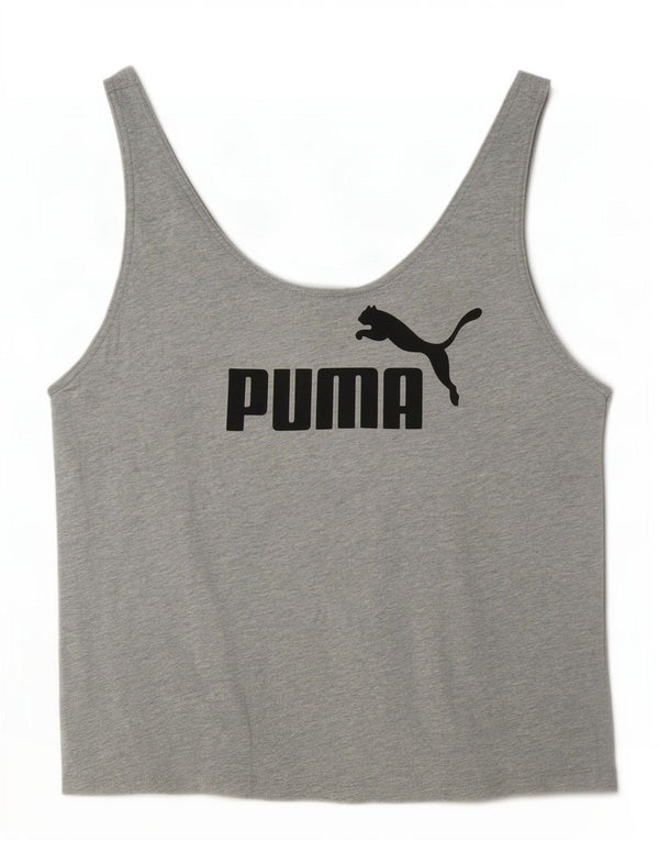 Canottiera grafica da donna Puma UK 10 piccola grigia chiazzata