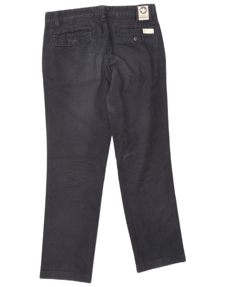 Pantaloni chino dritti da donna MURPHY & NYE W32 L31 cotone blu navy