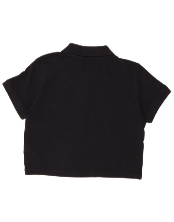 Polo corta grafica da donna Ellesse UK 6 XS cotone nero