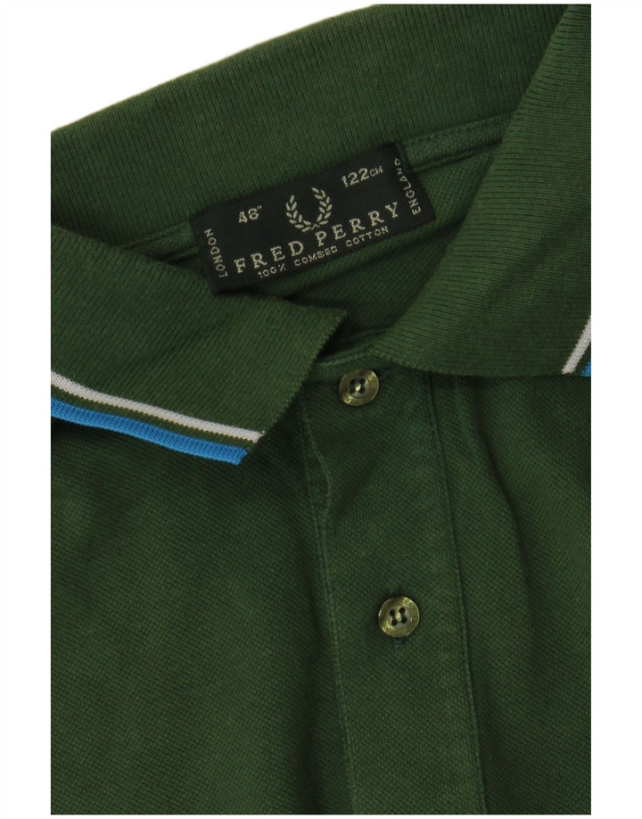 Polo da uomo Fred Perry grande in cotone verde