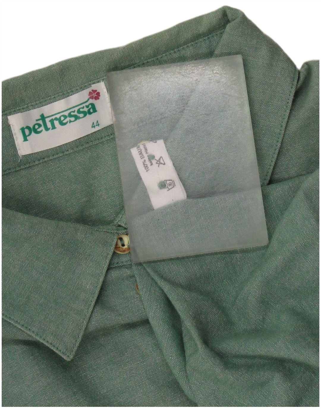 Camicia ampia da donna Petressa EU 44 XL cotone floreale verde