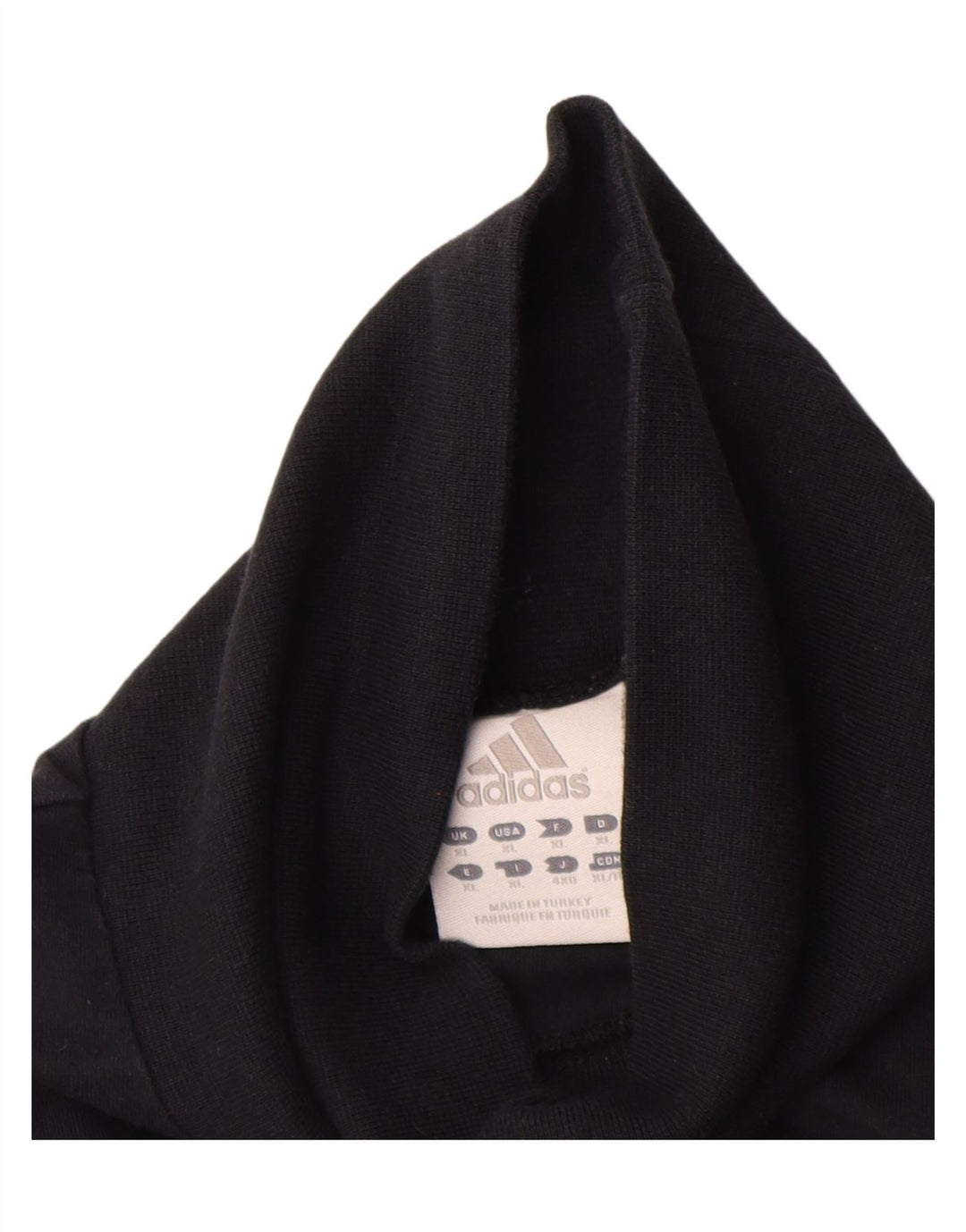 Top Adidas da uomo a maniche lunghe XL in cotone nero
