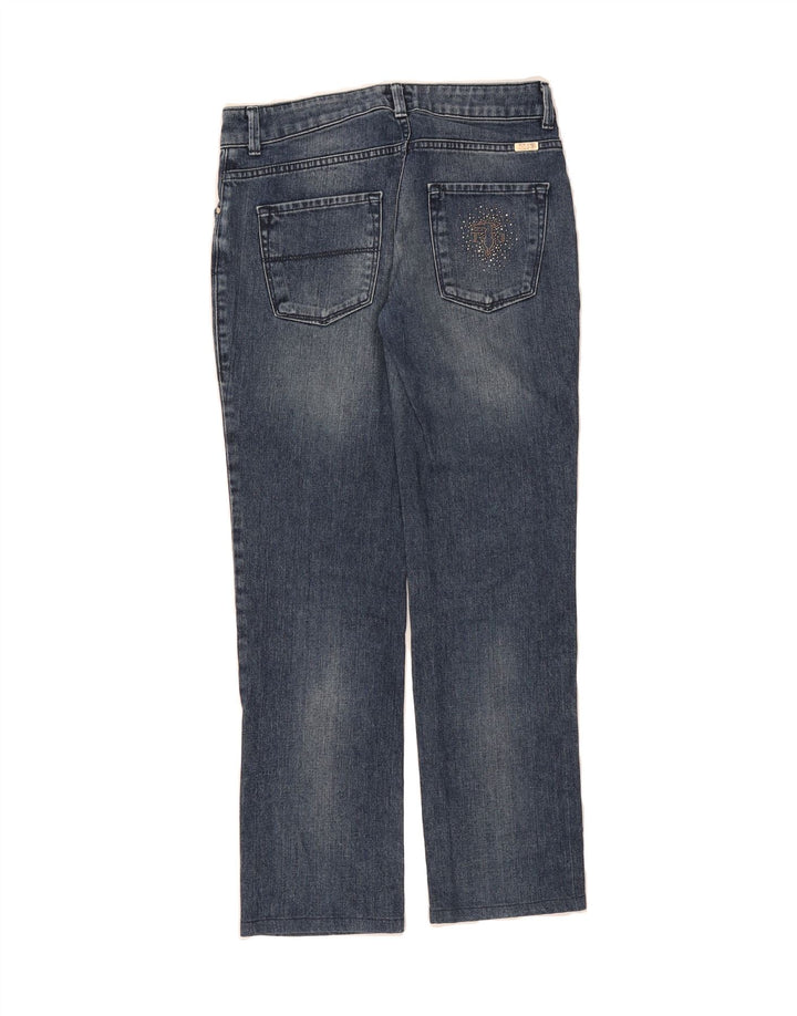 TRUSSARDI Womens Straight Jeans W25 L28 Blue Cotton Vintage Trussardi and Second-Hand Trussardi from Messina Hembry 
