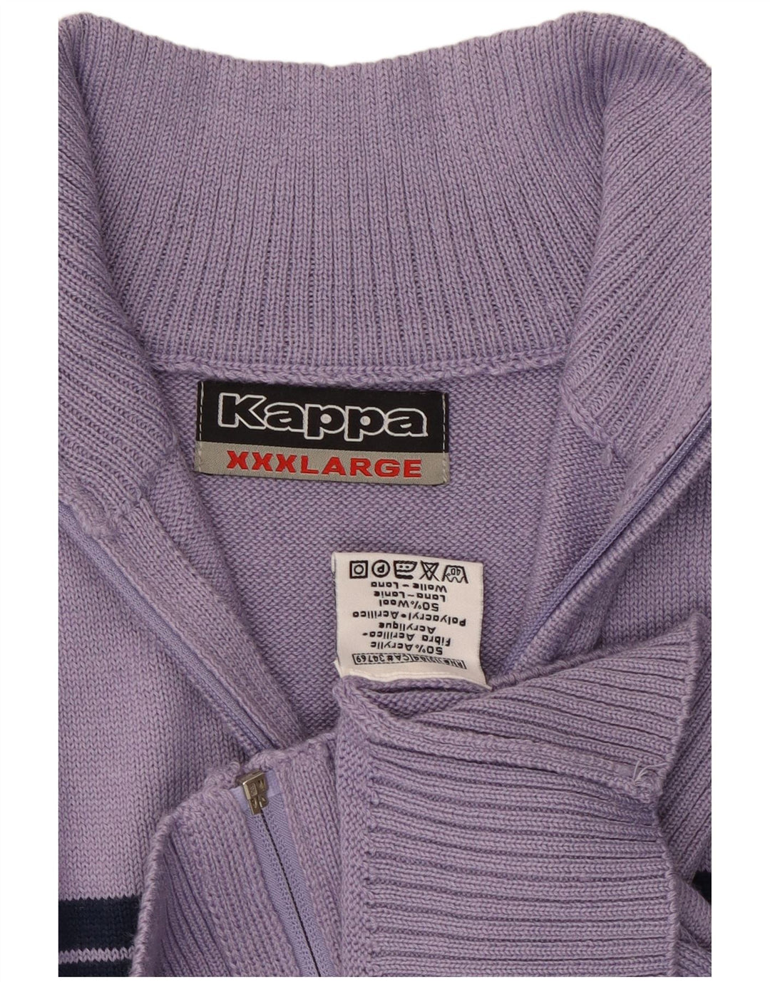 Maglione cardigan da uomo KAPPA 3XL Acrilico color block viola