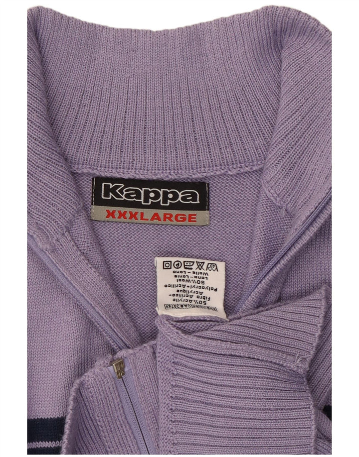 Maglione cardigan da uomo KAPPA 3XL Acrilico color block viola