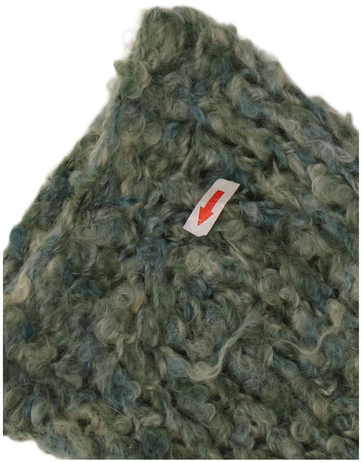 Maglione cardigan lungo da donna VINTAGE UK 18 XL Verde