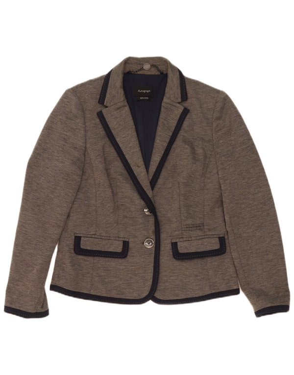 Giacca blazer da donna Marks & Spencer Autograph a 2 bottoni UK 12 Grigio medio