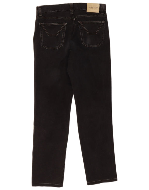Pantaloni casual dritti da uomo Jeckerson W31 L30 cotone nero