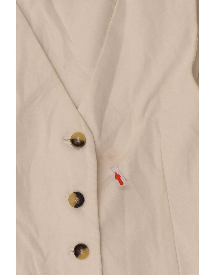 Gilet Zara da donna UK 6 XS bianco