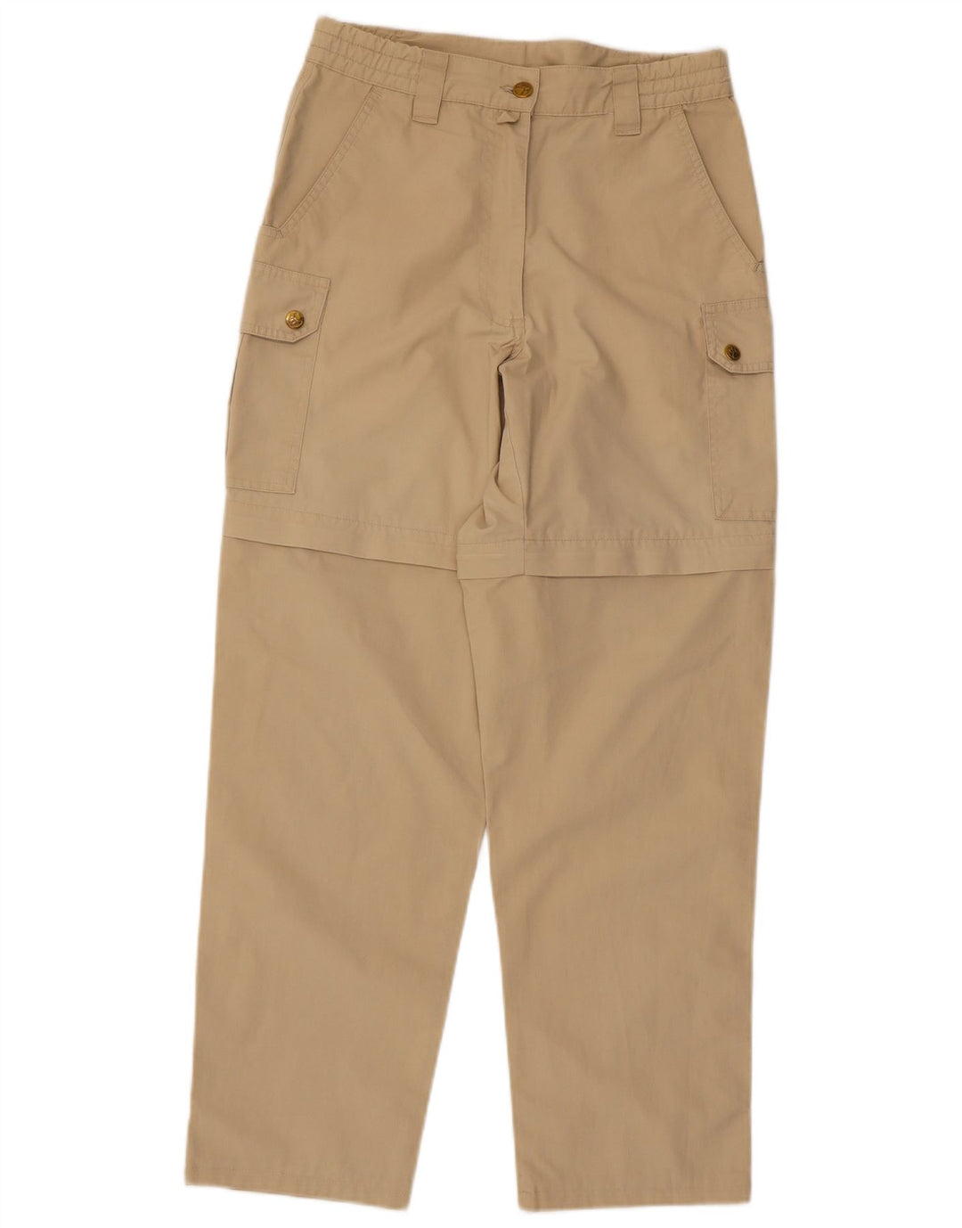 Pantaloni cargo dritti da donna Jack Wolfskin W27 L28 Poliestere beige