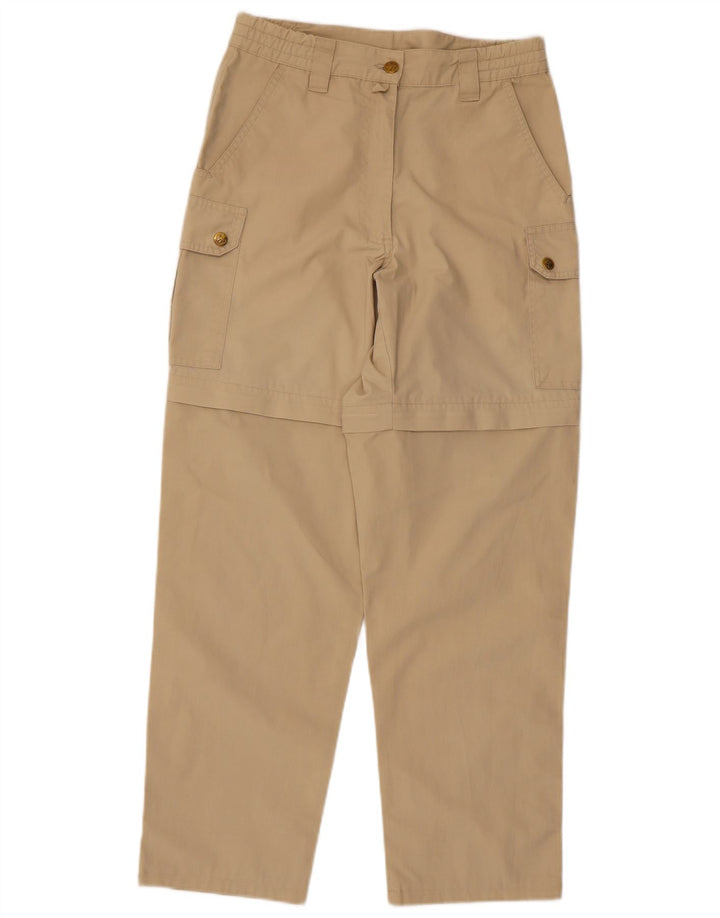Pantaloni cargo dritti da donna Jack Wolfskin W27 L28 Poliestere beige