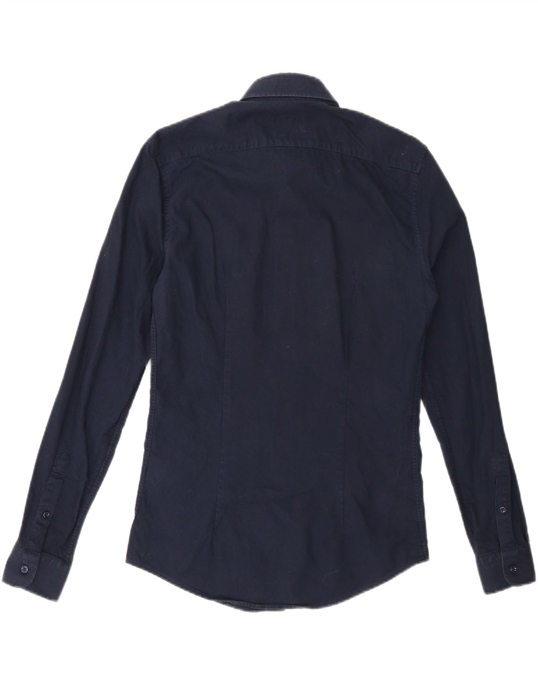 Camicia REISS da uomo slim fit piccola in cotone blu navy