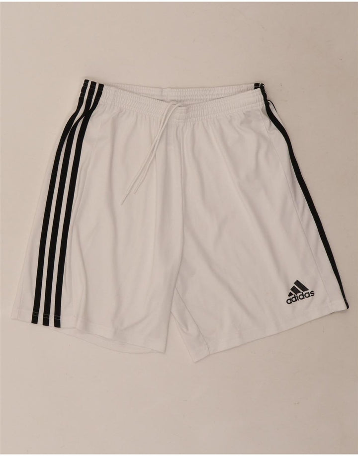 Pantaloncini sportivi Adidas Aeroready da uomo in poliestere bianco medio