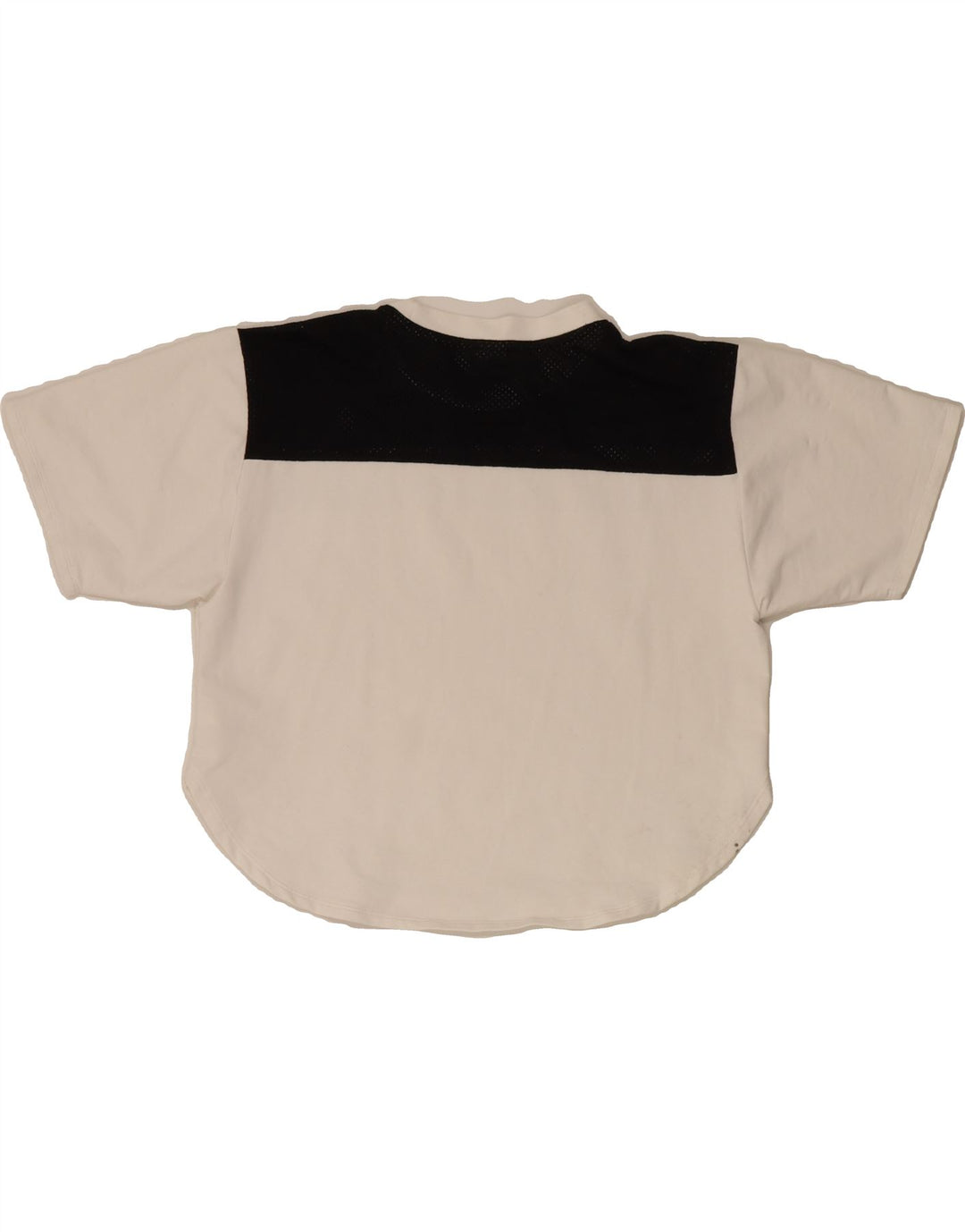 PUMA Womens Oversized Graphic T-Shirt Top UK 10 Small White Colourblock Vintage Puma and Second-Hand Puma from Messina Hembry 