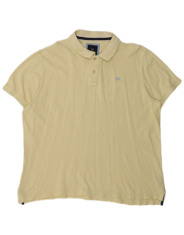 Crew Clothing Polo da uomo 2XL in cotone giallo