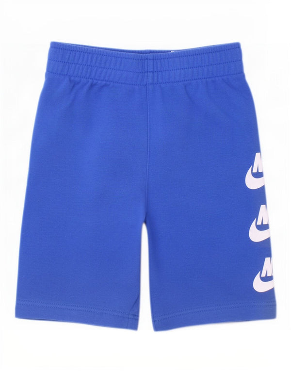 Pantaloncini sportivi Nike da ragazzo con grafica 6-7 anni, cotone grande blu