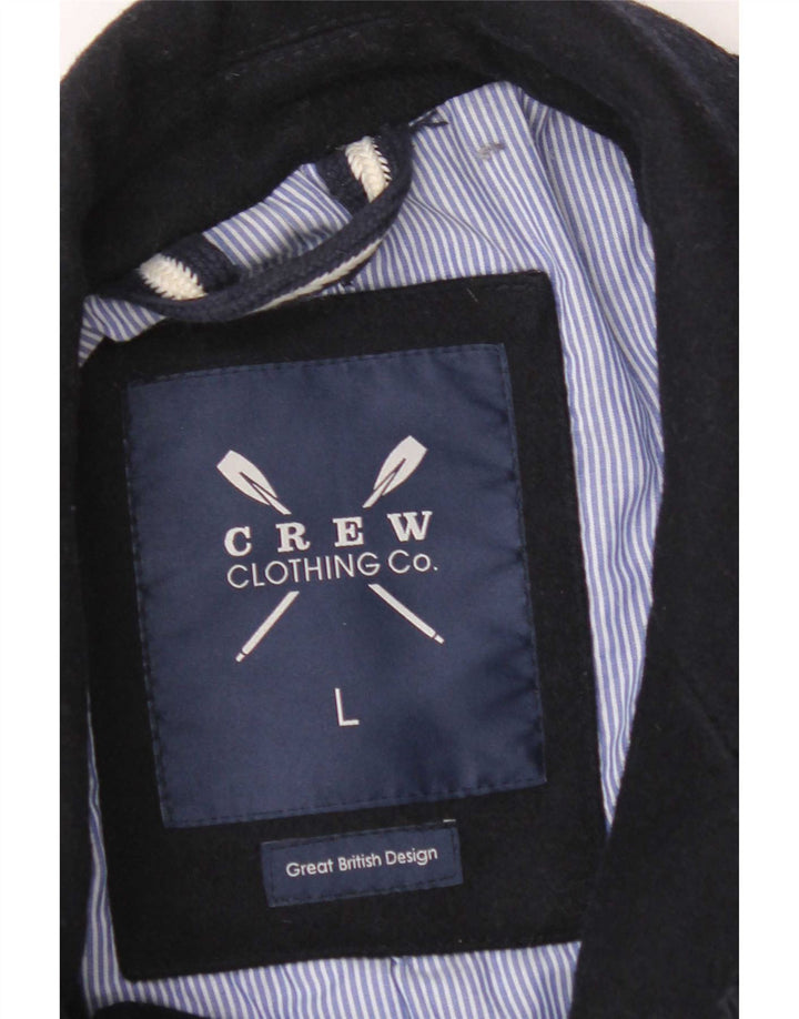 Crew Clothing Cappotto da marinaio da uomo UK 40 Grande lana blu navy