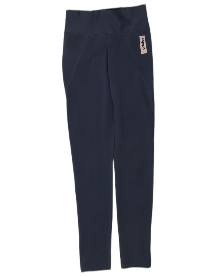 Leggings Adidas Climalite da donna UK 4/6 XS poliestere blu