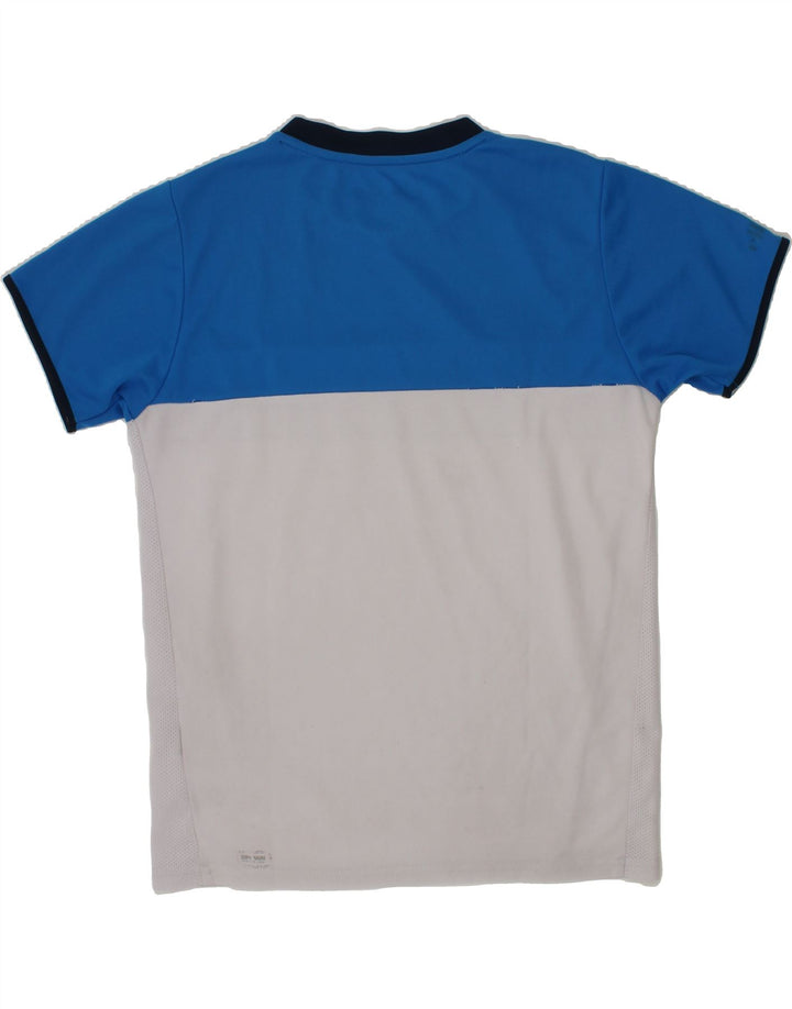 ELLESSE Boys T-Shirt Top 11-12 Years Blue Colourblock Vintage Ellesse and Second-Hand Ellesse from Messina Hembry 