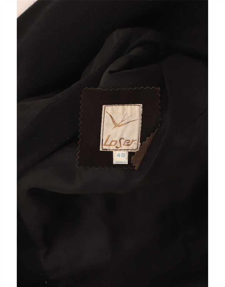 Giubbotto bomber vintage da donna vestibilità regolare IT 48 Colorblock marrone medio