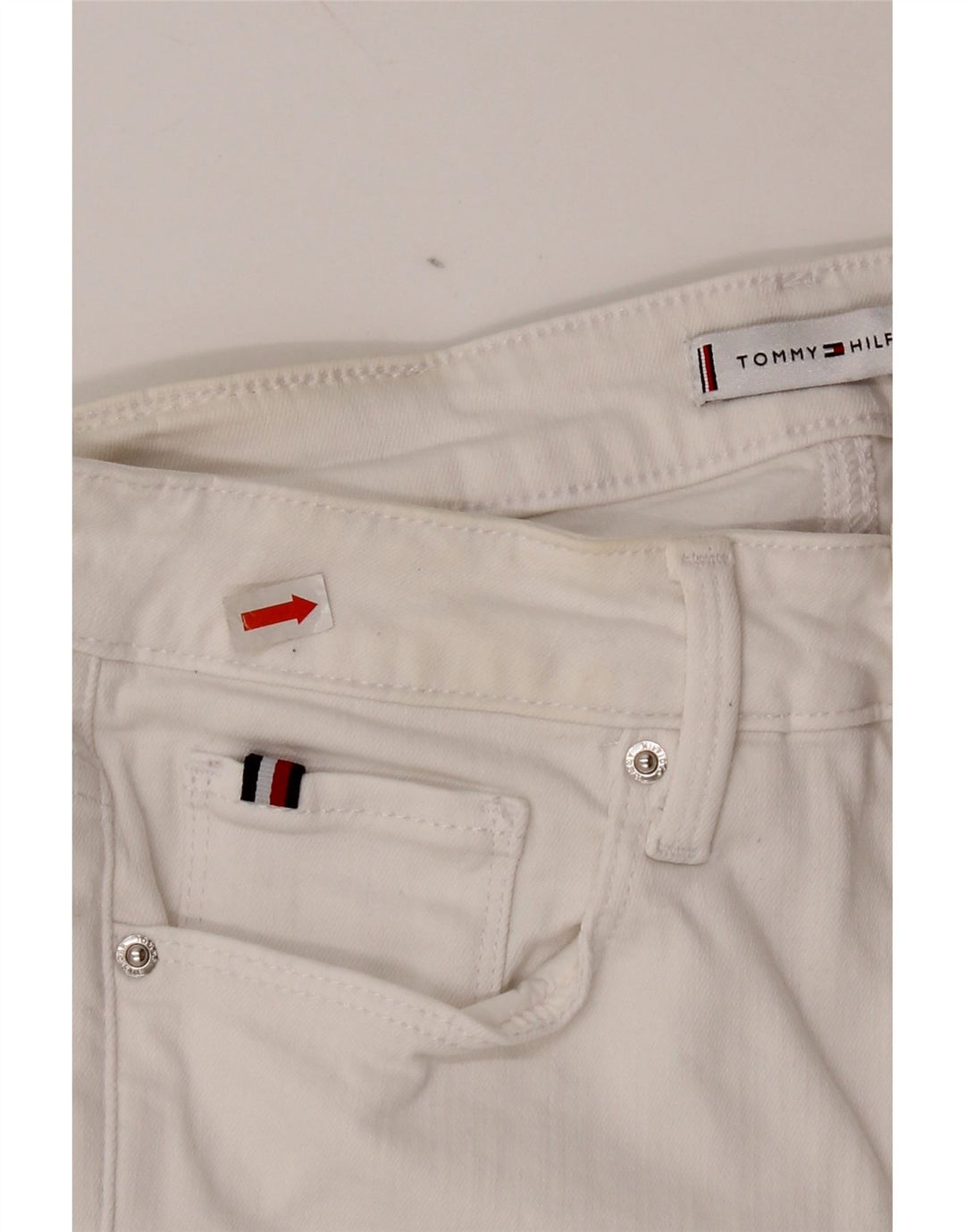 Jeans skinny Como da donna Tommy Hilfiger W28 L27 cotone bianco