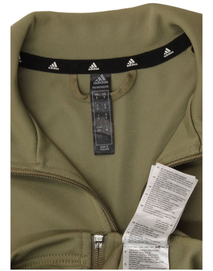 Giacca da ginnastica da uomo Adidas Aeroready, piccola, in poliestere kaki