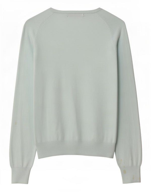 Maglione cardigan da donna Zara UK 14 grande cotone blu