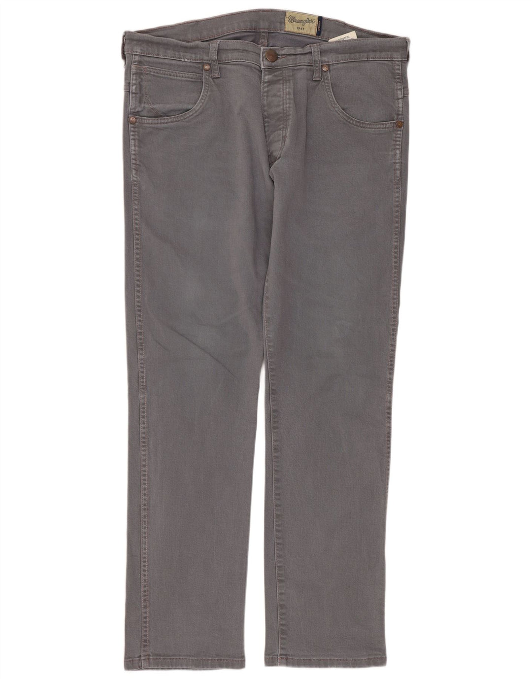 Jeans dritti da uomo Wrangler Spencer W34 L32 cotone grigio