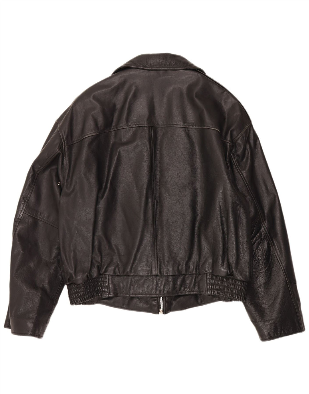Giubbotto bomber in pelle da uomo Alan Gordon UK 38 medio nero