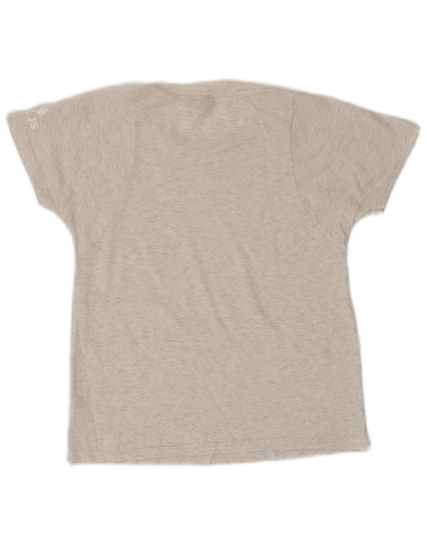 T-shirt da donna Adidas Top UK 12 cotone grigio medio