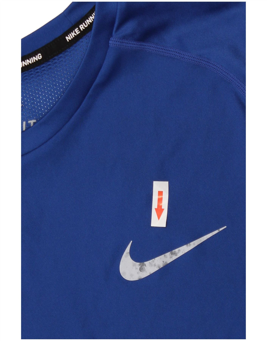 T-shirt Nike Dri Fit da uomo, top in poliestere blu medio