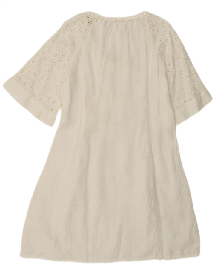 Abito a trapezio vintage da donna UK 14 beige medio