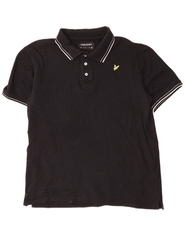 Polo da uomo Lyle & Scott 2XL cotone nero