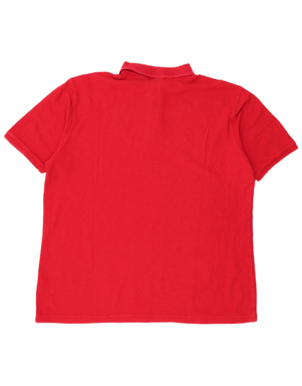 Polo da uomo FILA 2XL in cotone rosso