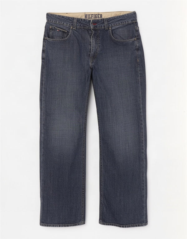 Jeans dritti da uomo Tommy Hilfiger W38 L30 cotone blu