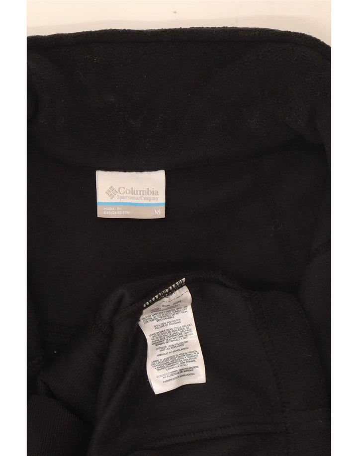 Giacca in pile grafica Columbia da donna UK 14 poliestere nero medio