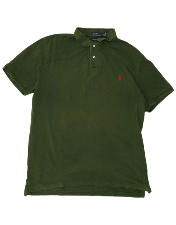 Polo Ralph Lauren da uomo personalizzata slim fit 3XL cotone verde