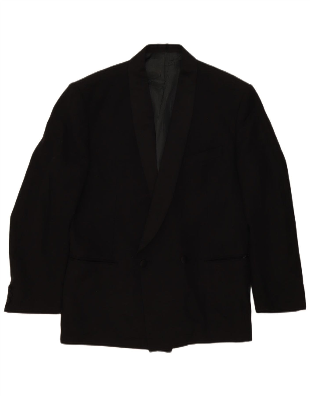 Giacca Blazer Doppiopetto Uomo Lebole IT 52 XL Lana Vergine Nera