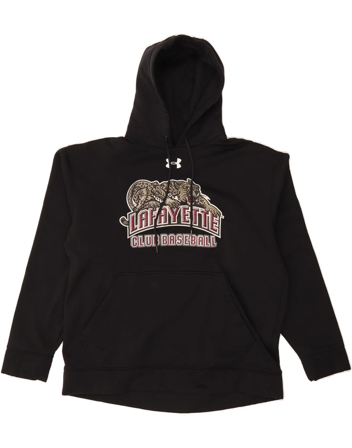 UNDER ARMOUR Womens Oversized Hoodie Jumper UK 16 Large Black Vintage Under Armour and Second-Hand Under Armour from Messina Hembry 