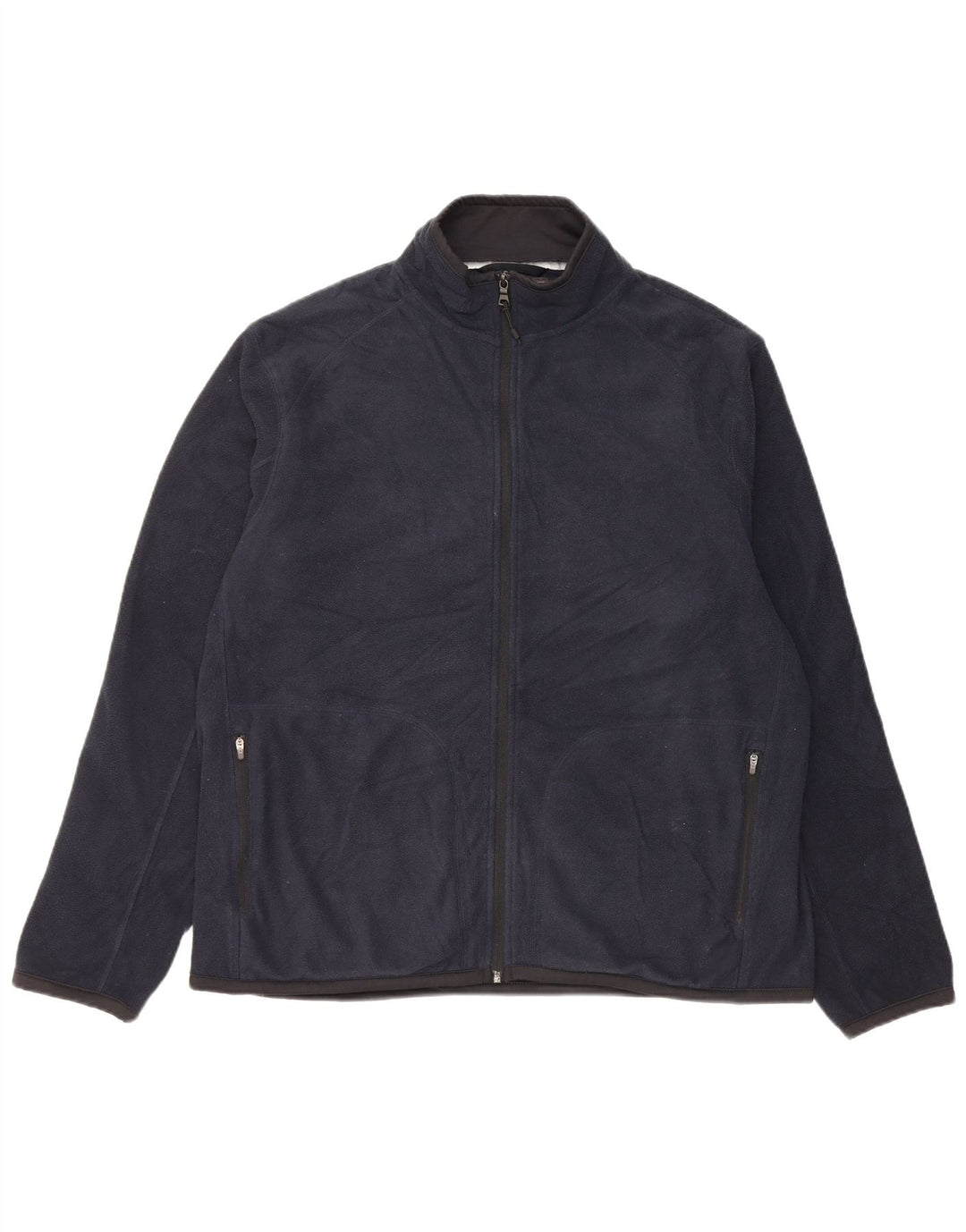 Giacca in pile da uomo Marks & Spencer UK 42 XL poliestere blu navy