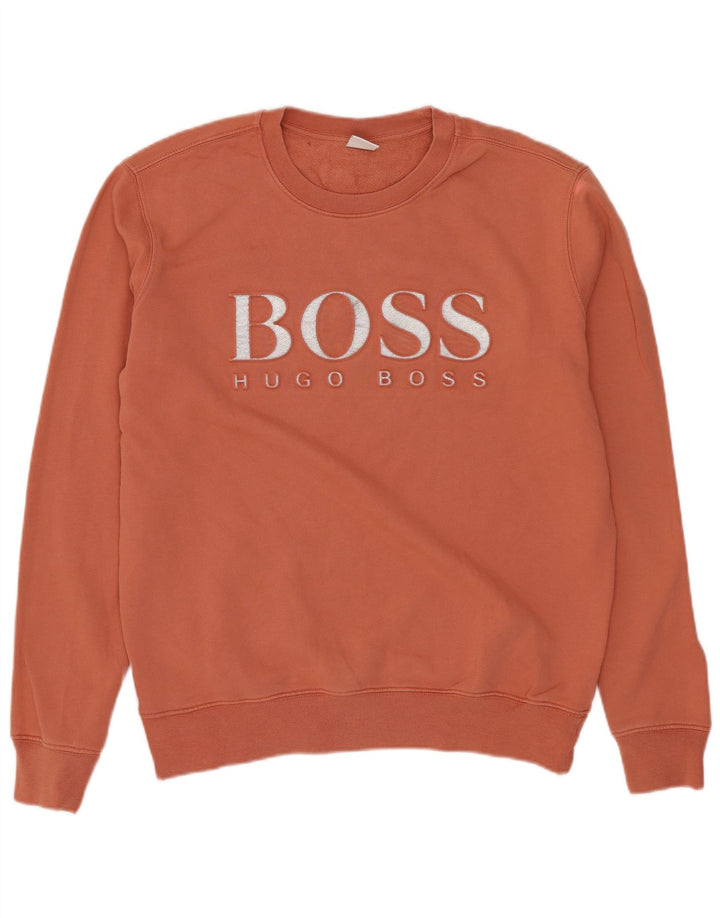 Felpa grafica da donna Hugo Boss Maglione UK 12 Arancione medio