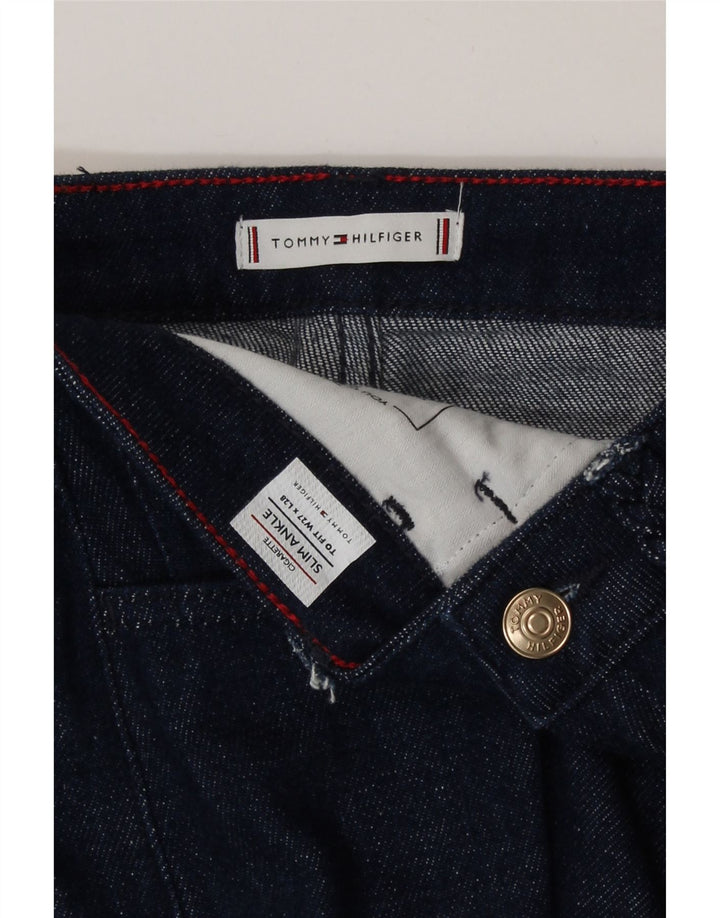 Jeans slim a sigaretta da donna Tommy Hilfiger W27 L28 Blu Navy