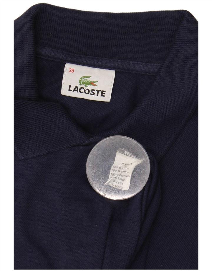 Polo da donna LACOSTE taglia 38 media cotone blu navy