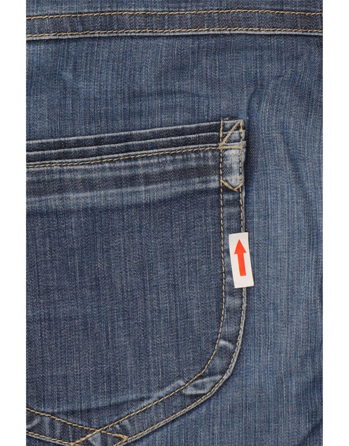 Jeans dritti da uomo Armani W34 L30 in cotone blu navy