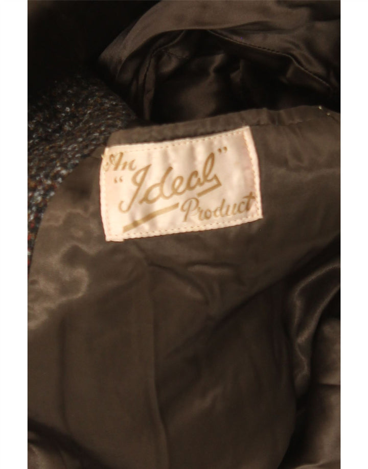 Soprabito vintage da uomo UK 40 a quadri marroni grandi