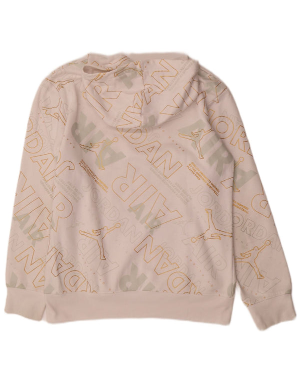 Felpa con cappuccio grafica JORDAN da bambino 13-14 anni XL in cotone bianco