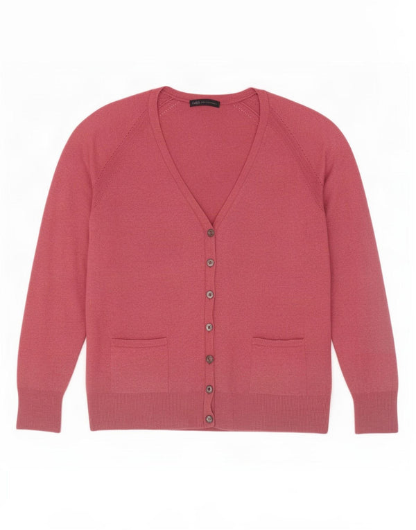 Maglione cardigan da donna Marks & Spencer UK 20 2XL Viscosa rosa