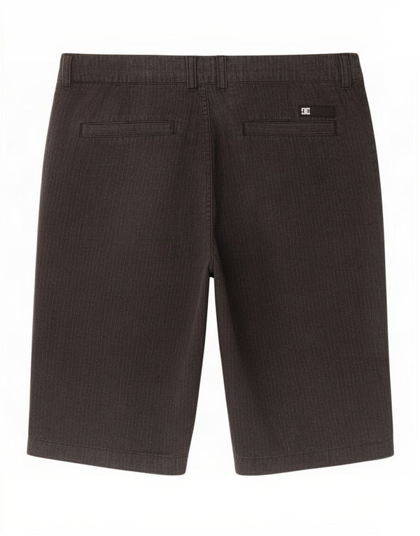 Pantaloncini chino da uomo DC medi W30 in cotone gessato grigio