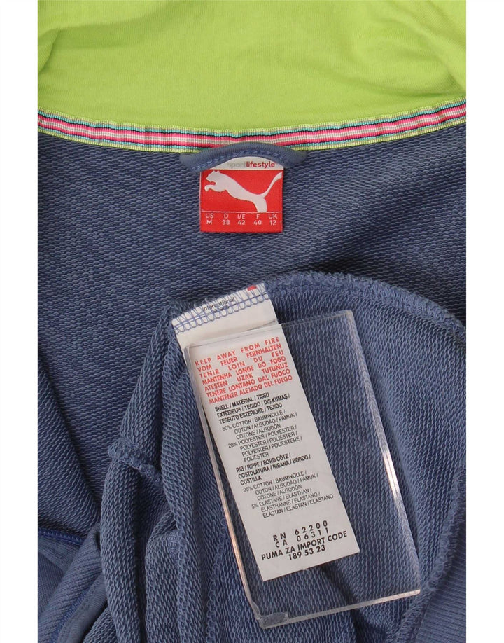 Giacca da ginnastica da donna con grafica Puma UK 12 Medium Blu Navy Cotone