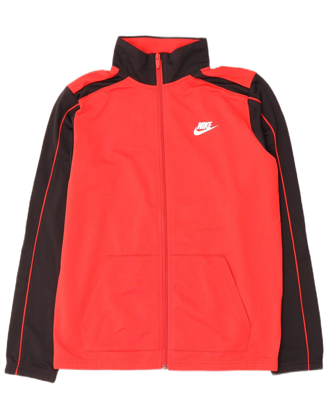 Giacca da tuta Nike da ragazzo, 13-14 anni, XL, in poliestere color block rosso